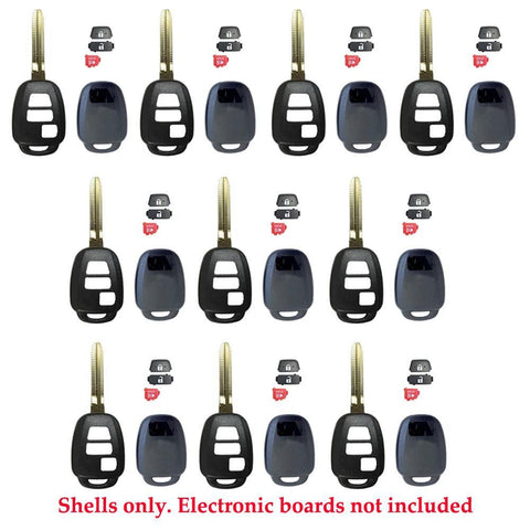 Toyota remote head key Shell Replacement 3B - (10 Pack) - IQ KEY SUPPLY