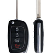 13-16 Hyundai Santa Fe Keyless Entry Remote Flip Key-TQ8-RKE-3F04 - IQ KEY SUPPLY