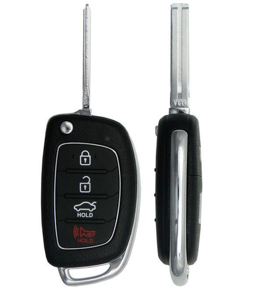 15-17 Hyundai Sonata Keyless Entry Remote Flip Key- TQ8RKE4F16 - IQ KEY SUPPLY