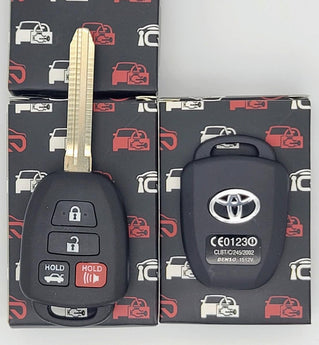 Toyota remote head key Shell Replacement 4B - (10 Pack) - IQ KEY SUPPLY