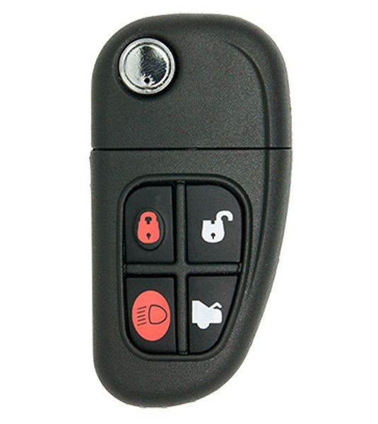 01-08 Jaguar S-Type Flip Key Remote-FCC ID: NHVWB1U241 - IQ KEY SUPPLY