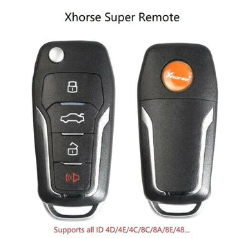 Xhorse VVDI Super Remote / Ford Style / 4-Button Universal Smart Key w/ Super Chip - IQ KEY SUPPLY