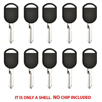 H84 H92 Transponder Key Shell for Ford - (10 Pack) - IQ KEY SUPPLY