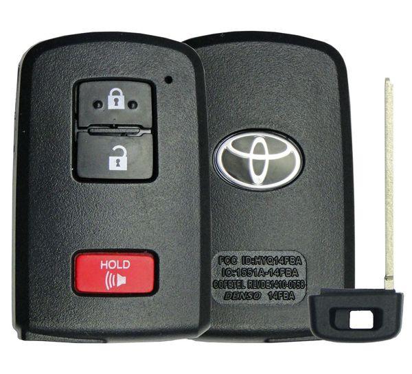 Toyota 3-Button Smart Remote Replacement Shell-2pk - IQ KEY SUPPLY