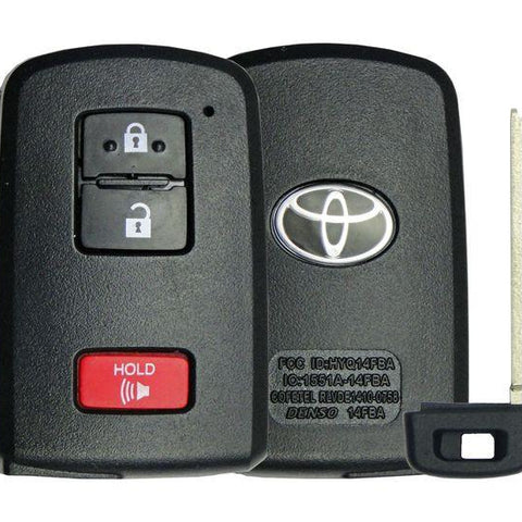 Toyota 3-Button Smart Remote Replacement Shell-2pk - IQ KEY SUPPLY