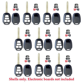 Toyota remote head key Shell Replacement 4B - (10 Pack) - IQ KEY SUPPLY
