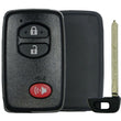 Toyota 3 Button Smart Remote Replacement Shell-2pk - IQ KEY SUPPLY